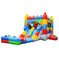 Block Party Bounce House & Water Slide Combo